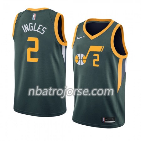 Män Utah Jazz Tröja Joe Ingles 2 2018-19 Nike Grön Swingman
